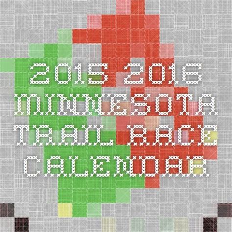 2015   2016 Minnesota Trail Race Calendar | Trail Running ...