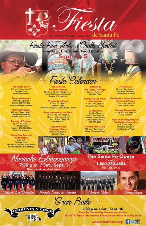 2016 Fiesta de Santa Fe Schedule of Events   Santa Fe Fiesta