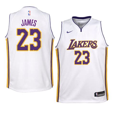 2018 19 White Los Angeles Lakers LeBron James Association ...