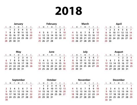 2018 Calendar | 2018 Printable Calendar | 2018 Free Calendar