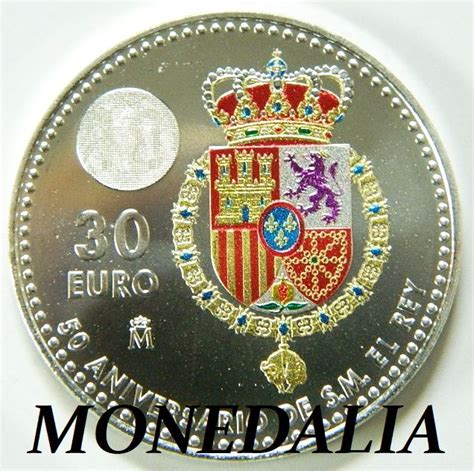 2018   ESPAÑA   30 EUROS   50 TH FELIPE VI | Monedalia.es