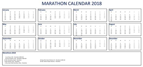 2018 Marathon Calendar India, USA, Europe and World Wide ...