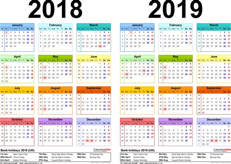 2019 Calendar Canada | 2018 calendar printable