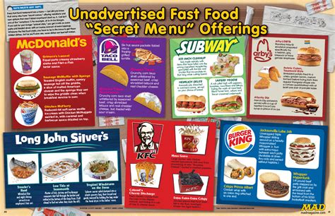 21 New Fast Food Secret Menu Items Uncovered  None Of ...