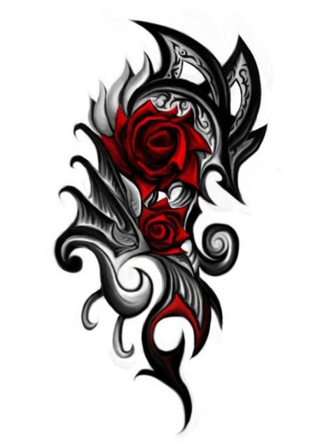 24+ Gothic Rose Tattoos And Design Ideas