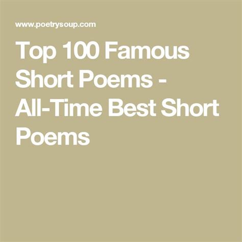 25+ best ideas about Famous short poems on Pinterest ...