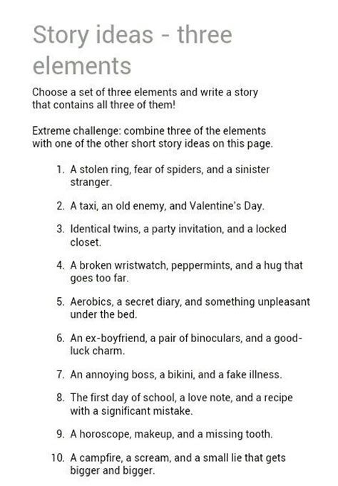 25+ best ideas about Short story prompts on Pinterest ...