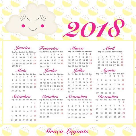 25+ melhores ideias de Calendário 2018 no Pinterest ...