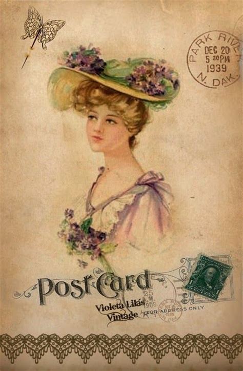 25+ melhores ideias sobre Cartões postais vintage no ...