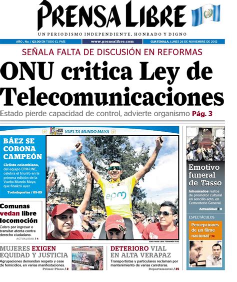 26112012 by Prensa Libre   Issuu