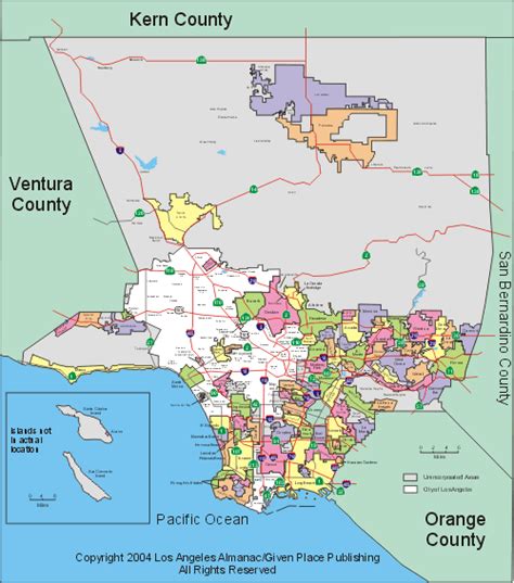 29 Lastest Los Angeles County Map With Cities | afputra.com