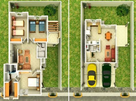 3 dormitorios | Planos de casas modernas