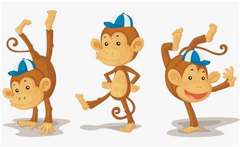 3 Monos Haciendo Malabares Con Las Manos, Mono, Animal ...