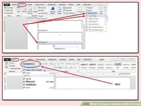 3 Ways to Create a Header in MLA Format   wikiHow