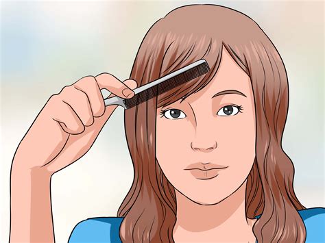 3 Ways to Cut Side Swept Bangs   wikiHow