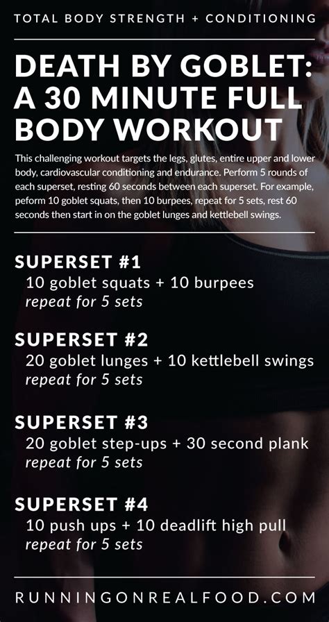 30 minute Full Body Superset Workout for Strength and ...