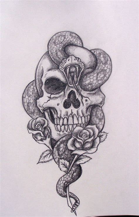 30+ Snake Skull Tattoos Design