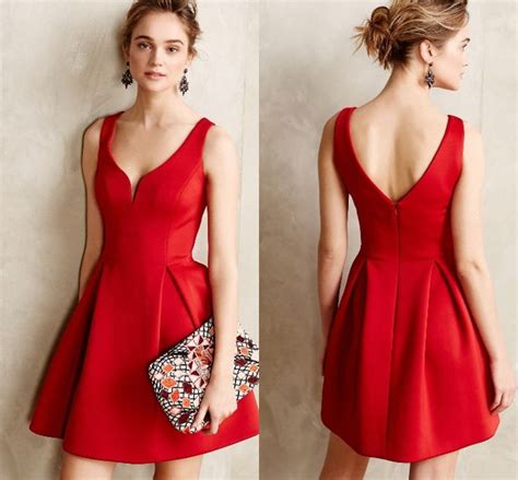 30 Vestidos cortos para fiesta en color rojo | Vestidos ...