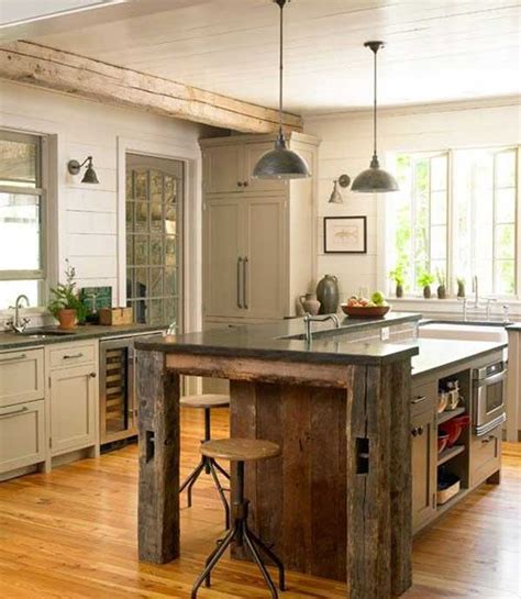 32 Simple Rustic Homemade Kitchen Islands   Amazing DIY ...