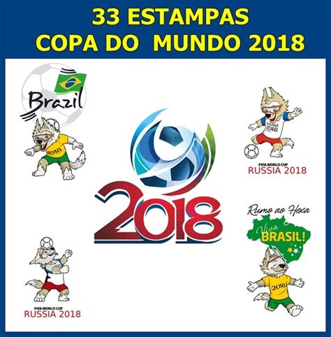 33 Estampas Camisa Vetores Copa Mundo 2018 Sublimação   R ...