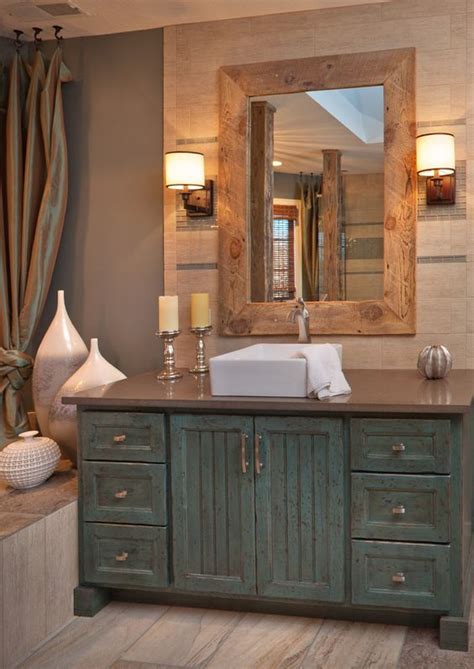 34 Rustic Bathroom Vanities And Cabinets For A Cozy Touch ...