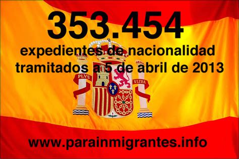 353.454 expedientes de nacionalidad española tramitados