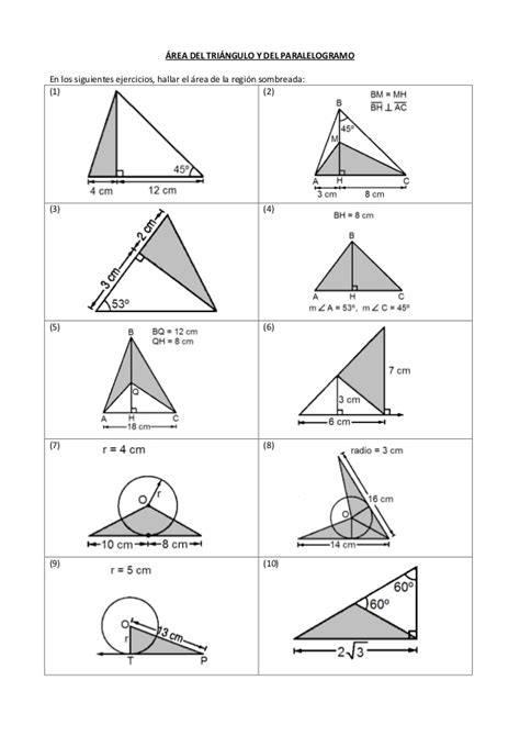 36488534 area de triangulos y paralelogramos