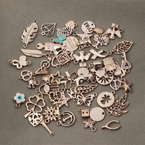 36pcs/lot Mixed Rose Gold Color Metal Floating Charms ...