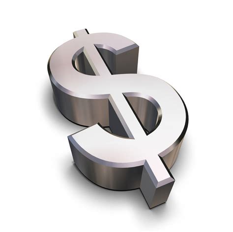 3D chrome Dollar symbol   Plunged in Debt