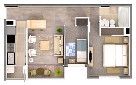 3d Colored floor plan | Architecture: Colored floor plan ...