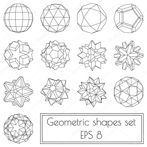 3d geometric shapes — Stock Vector © VMK_architect #117100868
