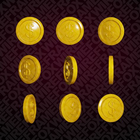 3D Rotating Coin – Cartoon Gold | GSHelper.com