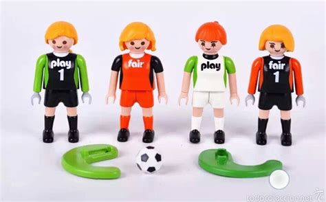4 jugadores futbol playmobil + balon + tiradore   Comprar ...
