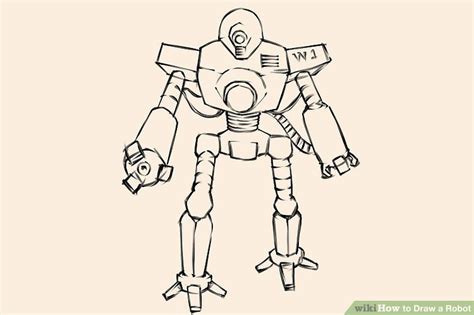 4 Ways to Draw a Robot   wikiHow