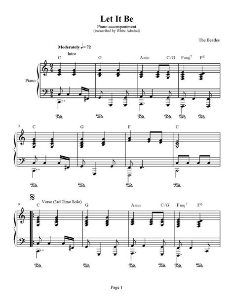40 best images about beginner piano sheet music on ...