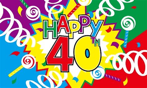 40th Birthday flag | Happy 40th Birthday flag | 40th ...