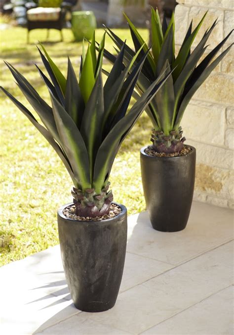 44  Faux Agave Plant in Pot | The o jays, Agaves and Agave ...