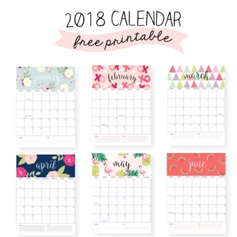 5 calendarios del 2018 para imprimir gratis y organizar ...