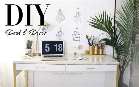 5 EASY DIY Desk Decor & Organization IKEA Hacks | ANN LE ...