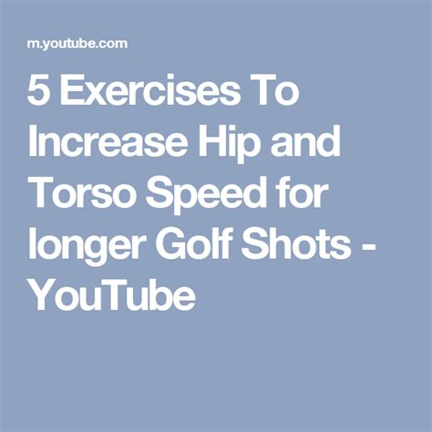 5 Exercises To Increase Hip and Torso Speed for longer ...
