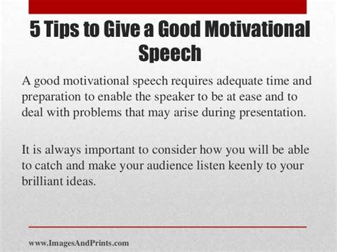 5 tips to give a good motivational speech