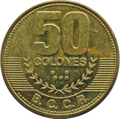 50 Colones   Costa Rica – Numista