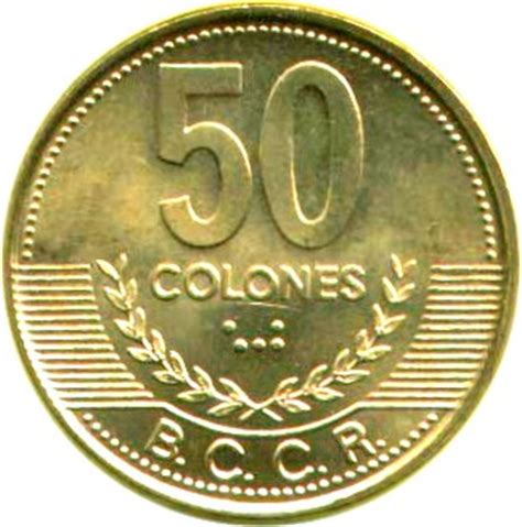 50 Colones   Costa Rica – Numista