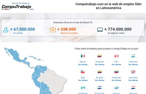 50 páginas para buscar trabajo en Latinoamérica y España