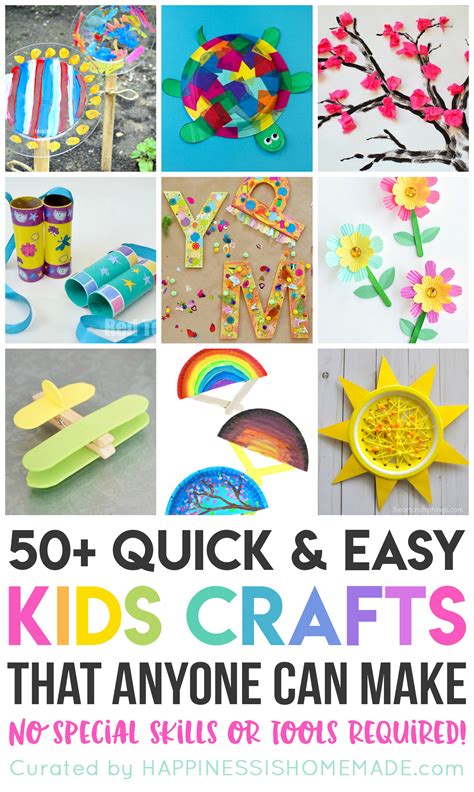 50+ Quick & Easy Kids Crafts that ANYONE Can Make ...