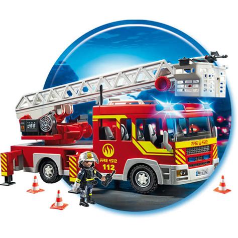 5362 Camion de pompier avec échelle pivotante et sirène de ...