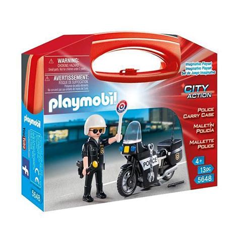 5648 Valisette Motard De Police Playmobil : King Jouet ...