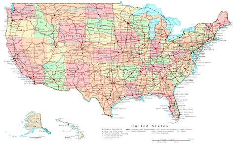 6 Best Images of Free Printable US Road Maps United ...