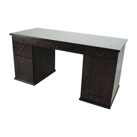65% OFF   IKEA IKEA Glass Top Office Desk / Tables