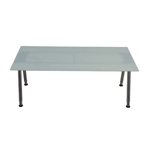 69% OFF   IKEA IKEA Galant glass Top Desk / Tables